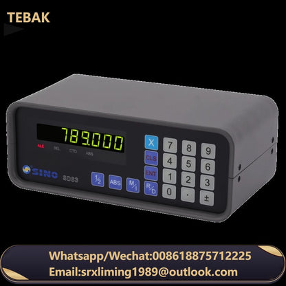 TEBAK Single Axis SDS3-1 Digital Readout DRO with Glass Linear Scale Encoder for Milling Machine Grinder Lathe Machine