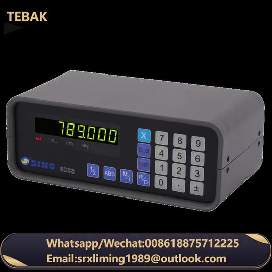 TEBAK Single Axis SDS3-1 Digital Readout DRO with Glass Linear Scale Encoder for Milling Machine Grinder Lathe Machine