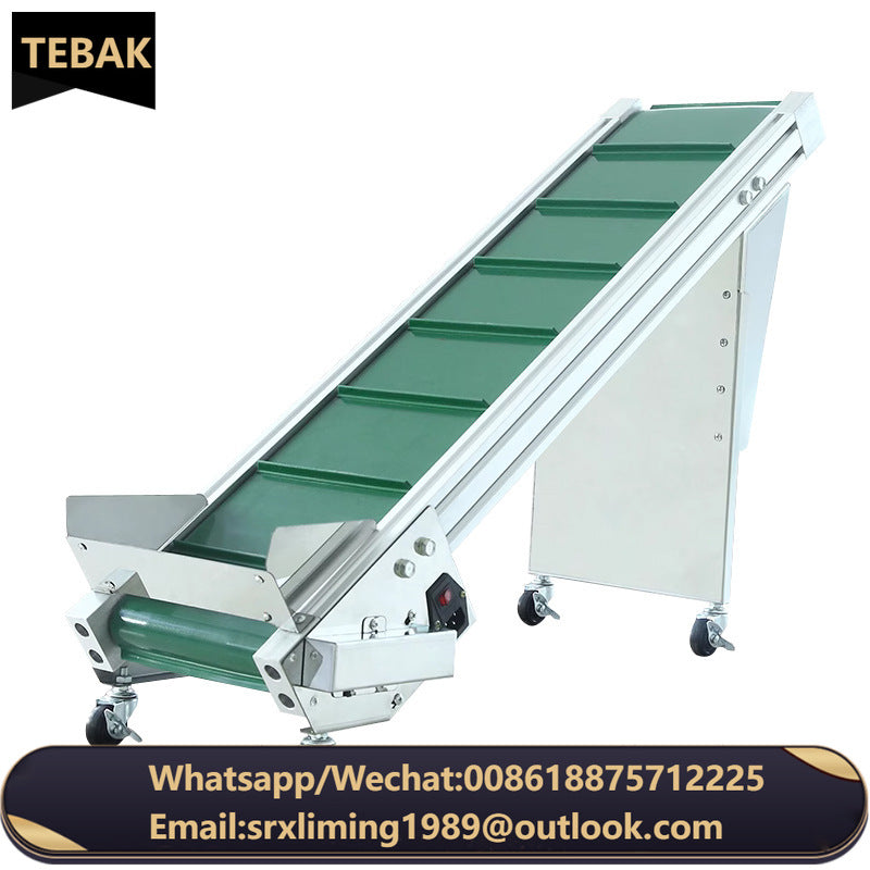 KLE-17 TEBAK Heavy Duty Output Conveyor Professional Industrial Production Line Anti-slipned Feeder Climbing Machine