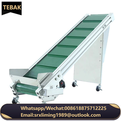 KLE-17 TEBAK Heavy Duty Output Conveyor Professional Industrial Production Line Anti-slipned Feeder Climbing Machine