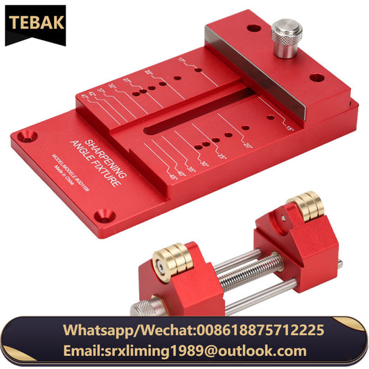 TEBAK W-28 Woodworking Chisel Sharpening Holder Durable Sharpening System Honing Guide Sharpening Holder Angle Fixture Gauge
