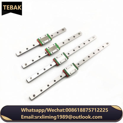 TEBAK D-23 Cheap MGN15H Length 100mm 200 300 400 500 600mm 700mm 800mm 900mm 1000mm Small Linear Guide Rail Linear Guides Kit