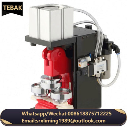 TEBAK Pneumatic Hand Press Pin Button Making Machine 58MM Button Badge Press