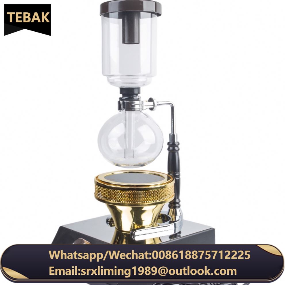 Professional Modern Consumer Cold Brew Coffee Maker Glass Tabletop Syphon Coffee Maker with Alcohol Burner Vacuum Coffee Maker