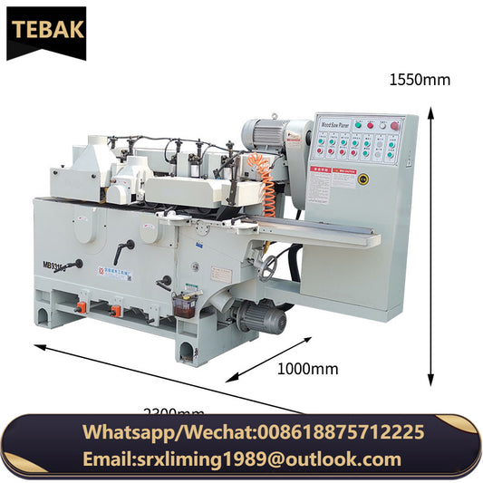 A Manufacturer of Wood Four Side Planer 4 Spindles Double Sided Planer Rear Shaft Multi-blade Saw Woodworking Planer Saw Machinery