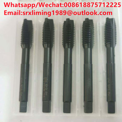 TEBAK HSS Steel Die Type Tin Coated Tap Drill Set M3-M12 for Metric Tap Machine-Machine Screw Thread Cutting