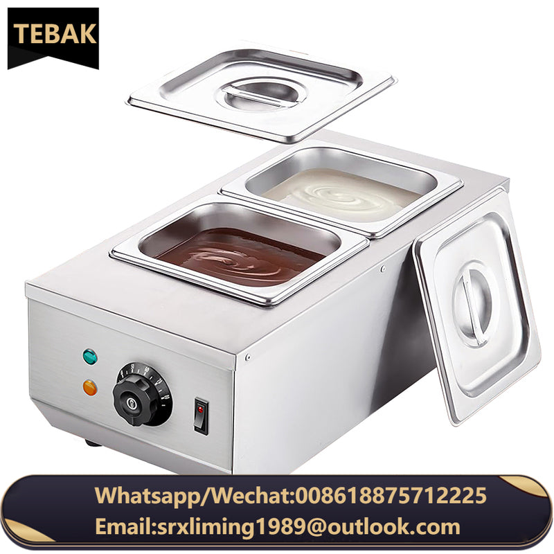 TEBAK Commercial Stainless Steel Chocolate Melting Pot Heating and Melting Chocolate Through Water Separation Furnace Machine
