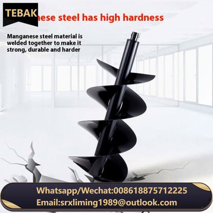 Alloy Steel Ground Drill Bit, Garden Tools, Greenhouse Piling and Tree Planting Engineering, Hole Drilling Rotary Drill Bit