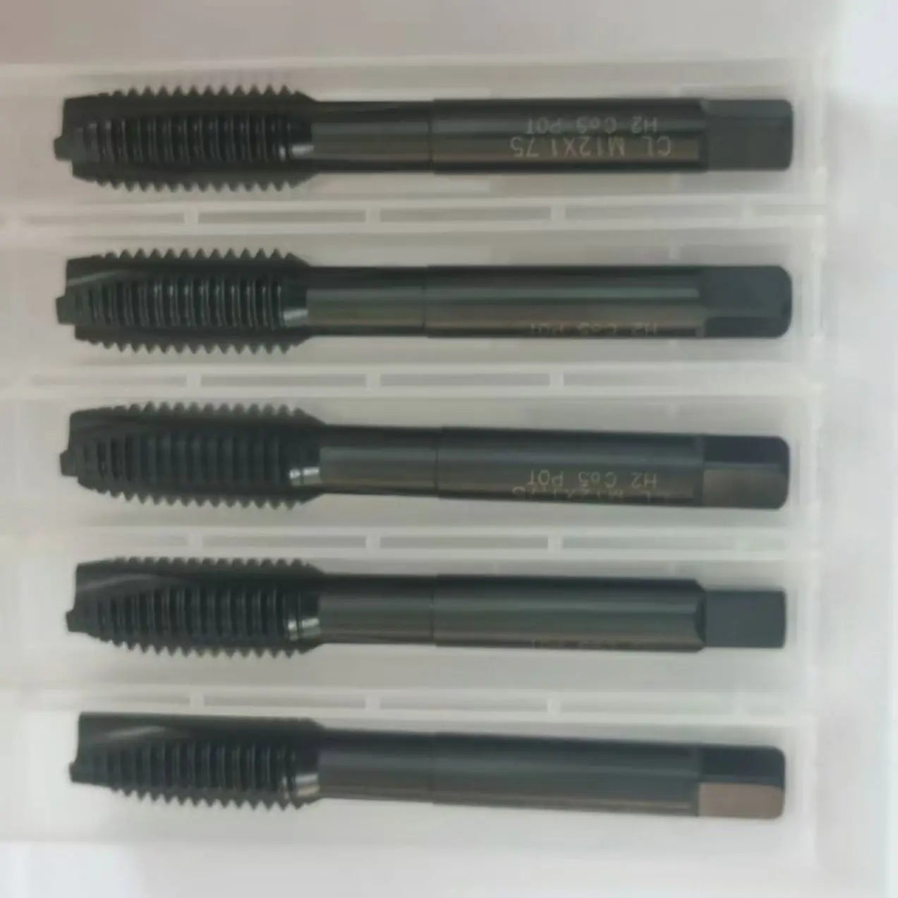 TEBAK Thread Taps Cutting Tool Straight Flute Machine Screw Thread Taps High Speed HSS Black Coating Machine Cutting Tools