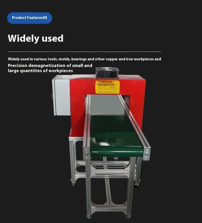 Conveyor Belt Frame Demagnetizer Non Powered Roller Frame Demagnetizer Machine for Demagnetization Steel Iron Workpieces