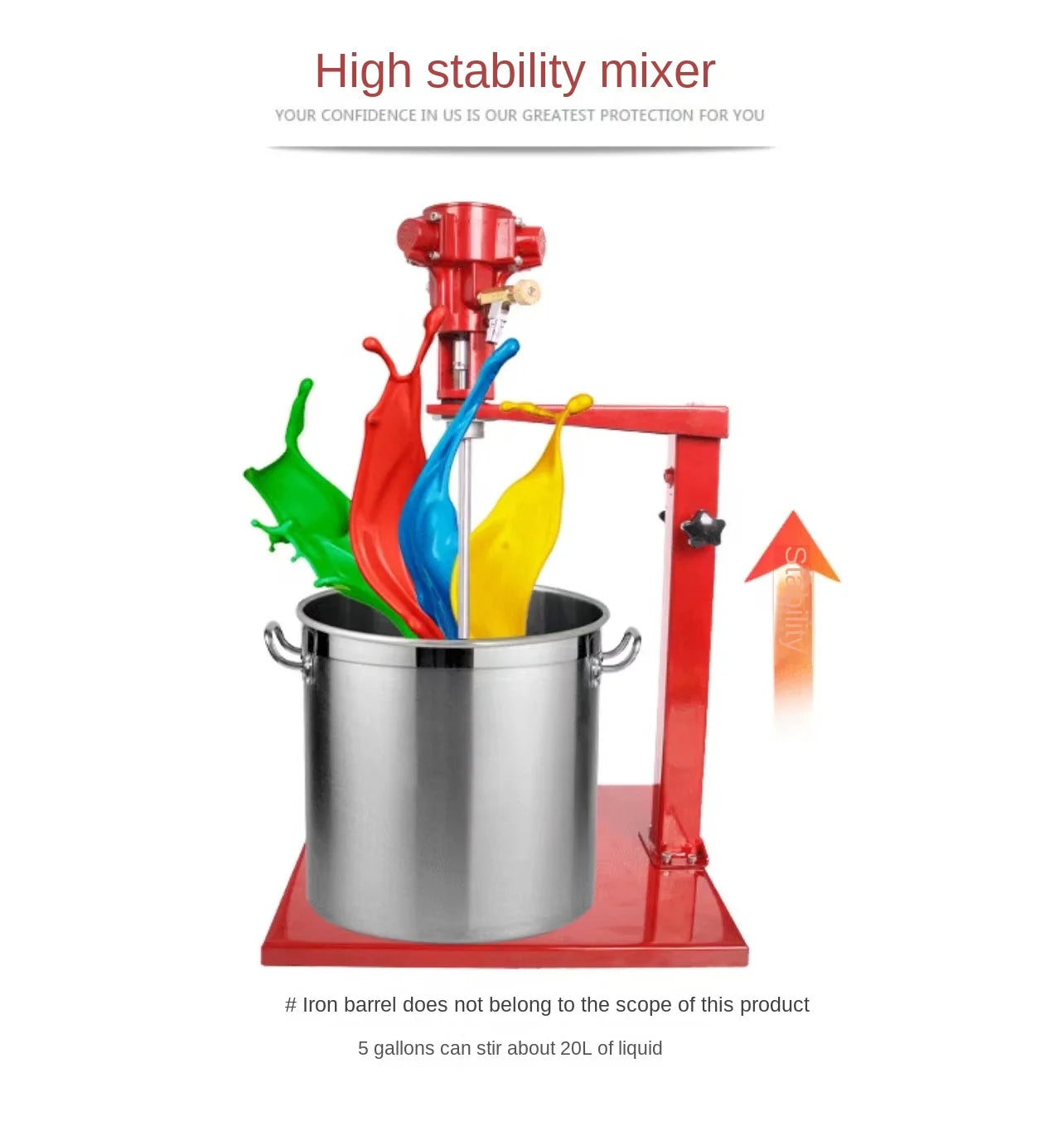 Cosmetics Paint Liquid Soap Perfume Cream Agitator Mixing Liquid Blender Stirring Machine Industrial Paste Mixer Machine