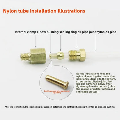 OEM Slider Tubing Connector Oil Distributor Hydraulic Hose Fitting Copper Brass Nozzle Hydraulic Quick Coupler Hydraulic Parts