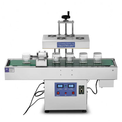 Aluminum Foil Gasket Sealing Machine Automatic Stainless Steel Continuous Plastic Bottle Glass Jar Lid Electromagnetic Induction