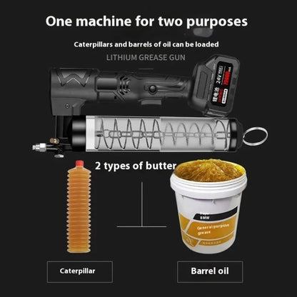 Professional Portable Heavy Duty 24V Rechargeable 600CC 10000PSI Electric Automatic Grease Gun Lubrication Pump