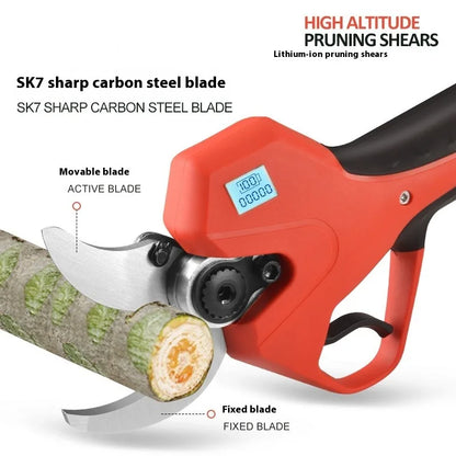 TEBAK Factory Sale New Electric Power Pruning Shears with Lithium Battery Wireless Outdoor Fruit Branch Scissors Garden Care
