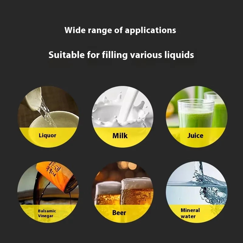 TEBAK XK-580II Double Heads Digital Liquid Quantitative Juice Milk Beer White Wine Vinegar Mineral Water Liquid Filling Machine