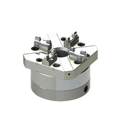 TEBAK HPEDM High Performance Pneumatic Collet Chuck Die Steel square 4 Jaw Single Head Pneumatic Chuck for Pipe Clamp Machine