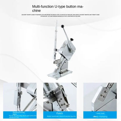 TEBAK SY-U Sealer Knot Tying Machine U Shape Aluminum Nail Clip Bag Neck Sealer Tying Binding Machine Widely Used in Supermarket