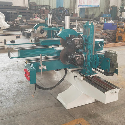 A TEBAK Electric Wood Saw Double End Saw Hardwood Flooring Laminated Wood Flooring Processing Solid Wood Double End Milling Saw