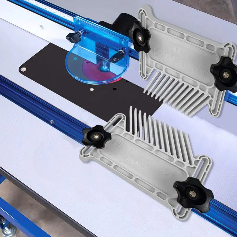 TEBAK W-50 2pcs Woodworking Plastic Miter Gauge Tools Feather Boards for Router Table Saw and Cutting