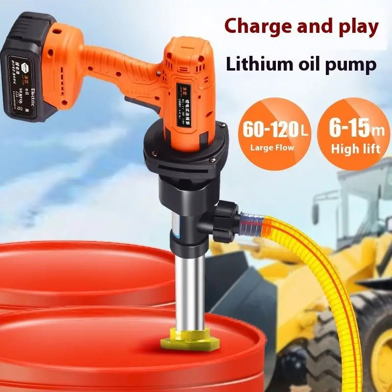 TEBAK High Quality Aluminum Alloy DC12V 24V AC 220V Portable Electric Diesel Oil Drum Barrel Pump