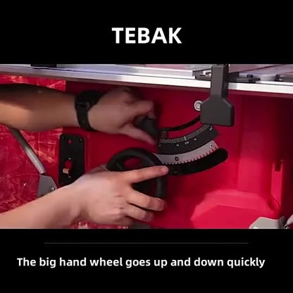 TEBAK Woodworking Precision Push Saw Dust-free Table Saw Open Board Mini Electric Wood Cutting Saw Machine Table Saw