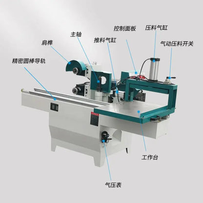 A Double-Track Pneumatic Square Tenoning Machine New Woodworking Machinery with Five-Disc Tenoners Motor-Driven Mortising Machines