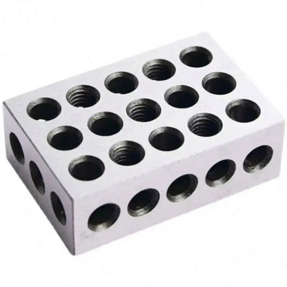 TEBAK Machine Tool 2pcs Ultra 2-4-6 23 Holes Setup Blocks Precision Block Aluminum Billet Anodized Solid Hydraulic 246 Block Set