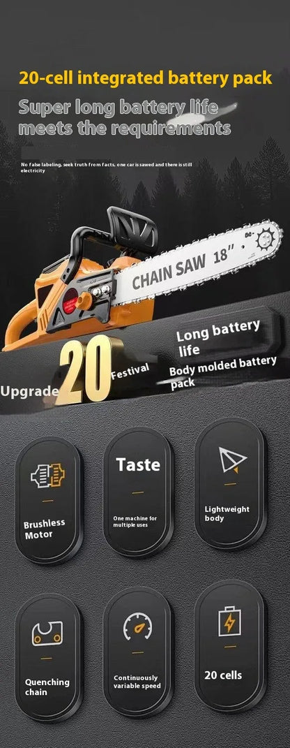 High Quality Garden Power Tools Machine Price Cordless Electric Chain Saw for Wood