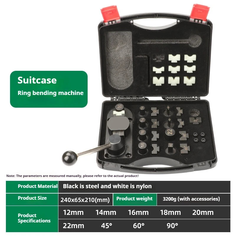 TEBAK Small Manual Metal Jewelry Bender Goldsmith Craft Processing Kit Ring Repair Tools Ring Bending Machine