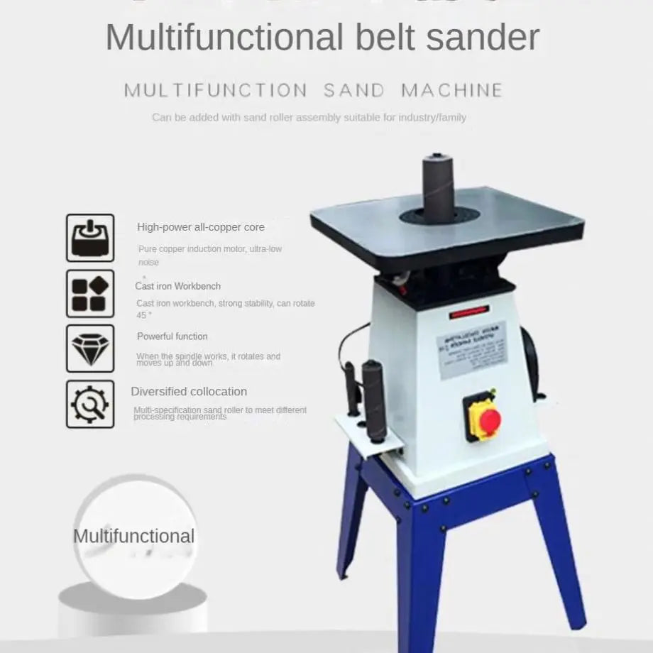 TEBAK CX-13 Woodworking MM326 Belt Sander Machine Woodworking Disc Sander Machine Stand Sanding Polishing Grinder Machine