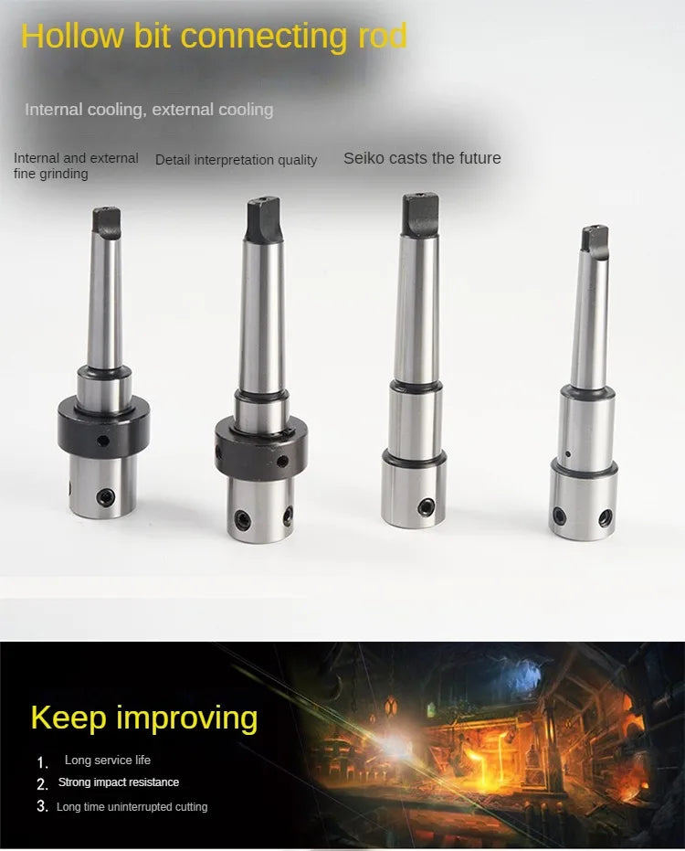 ANDUUK Taper Arbor MT2/MT3 for Annular Cutter Hollow Drill Bit Clamp Chuck Magnetic Drill Extension Drilling Tool Holder