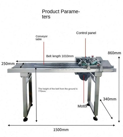 TEBAK SY-FY Automatic High Speed Friction Type Feeder Paper Card Box Counting Conveyor Belt Paging Machine