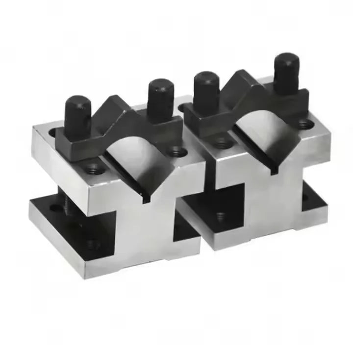 TEBAK  105x105x78 35x35x30 60x60x50 V-shaped Iron V-shaped Steel Fixture Precision Parallel V Type Block Clamping Sets