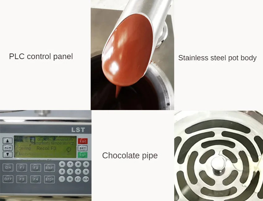 TK-13 Mini Chocolate Tempering Machine Dispenser Chocolate Dispensing Machine Countertop