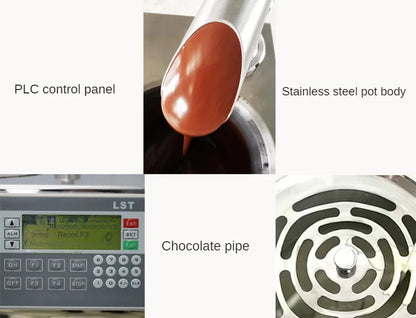 TK-13 Mini Chocolate Tempering Machine Dispenser Chocolate Dispensing Machine Countertop