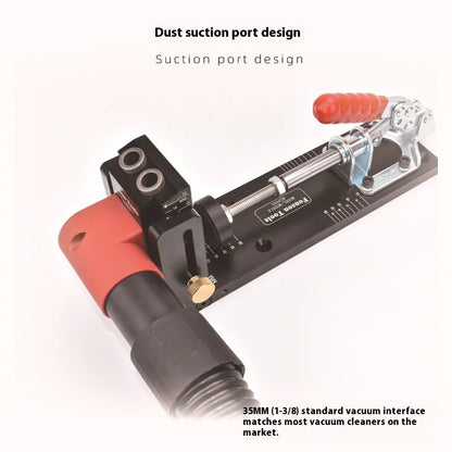 TEBAK W-148 Hinge Hole Opening Tool Woodworking Board Connector Oblique Hole Punching Locator