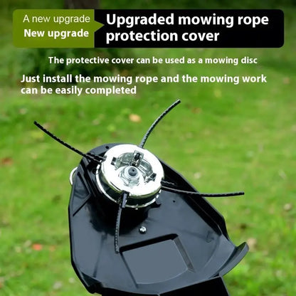 TEBAK Electric Wheeled Lawn Mower Brush Cutter Lawn Mower Polishing Weed Wackering Electric Lawn Mower Grass Weed Trimmer