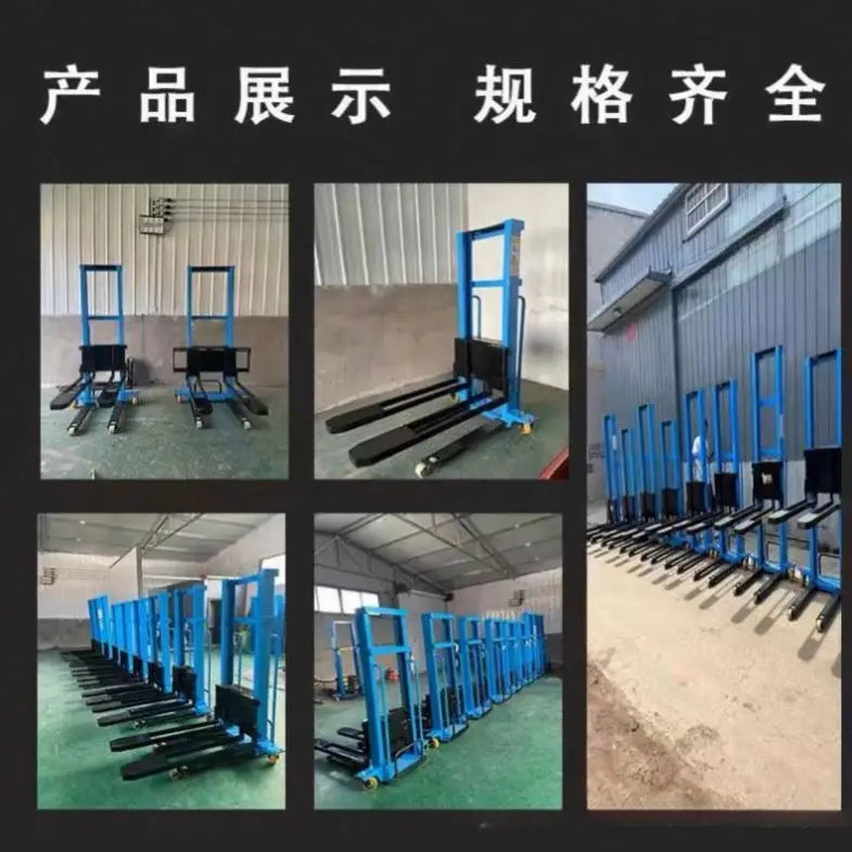 Unloading Truck Mounted Forklift Electric Stacker Hydraulic Handling Truck Small Mobile Elevator Manual Forklift