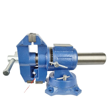 ANDUUK Double-sided vise Multi-Purpose Series Bench Vice Industrial 4" 5"6" Bench Vice Light Duty Bench Vise Multi Purpose Vise