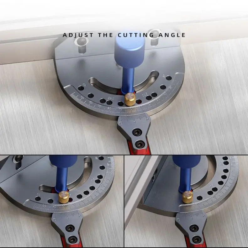 TEBAK W-53 Miter Gauge Carpenter Woodworking Angle Push Ruler Table Saw Universal Push Handle Craftsman Tool Woodworker Sawing