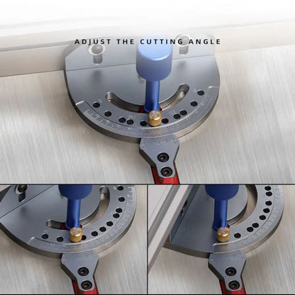 TEBAK W-53 Miter Gauge Carpenter Woodworking Angle Push Ruler Table Saw Universal Push Handle Craftsman Tool Woodworker Sawing