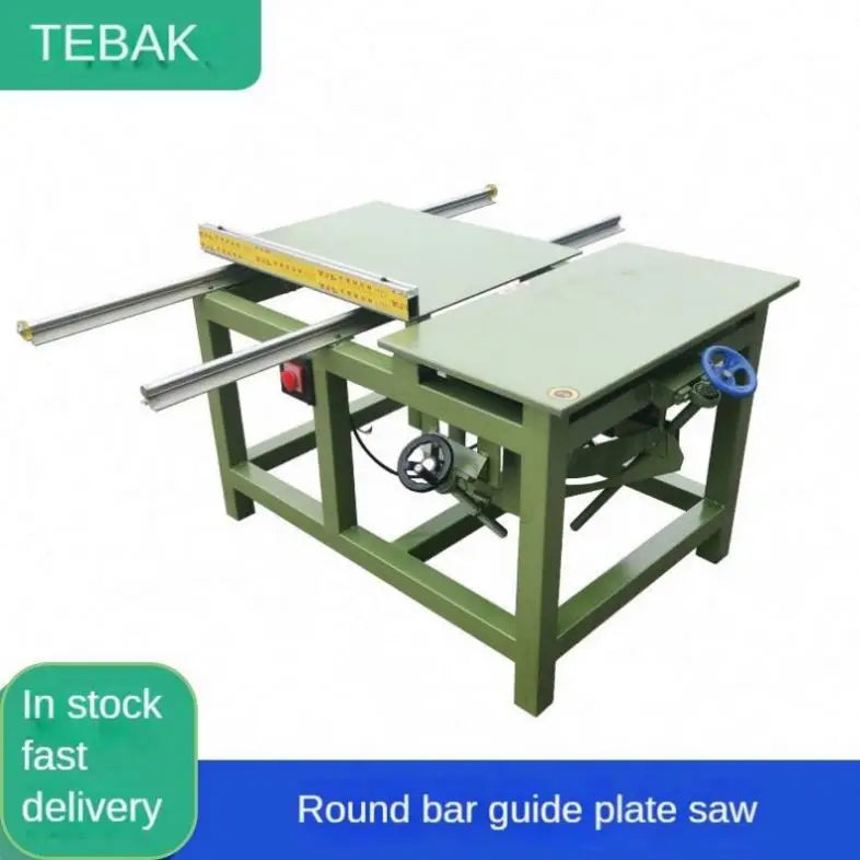 Woodworking Precision Guide Rail Push Table Saw Horizontal Furniture Solid Log Opener 45 Degree Angle Cutting Sawing Machine