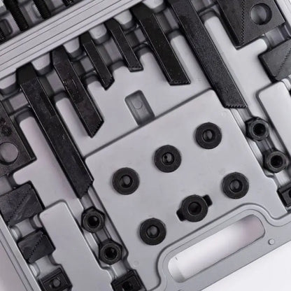 Machine Tool Accessories 58pcs Steel Clamping Kit M8 M10 M12 M14 M16 M18 M20 T Nut Clamping Kit Plastic Box Provided 1set