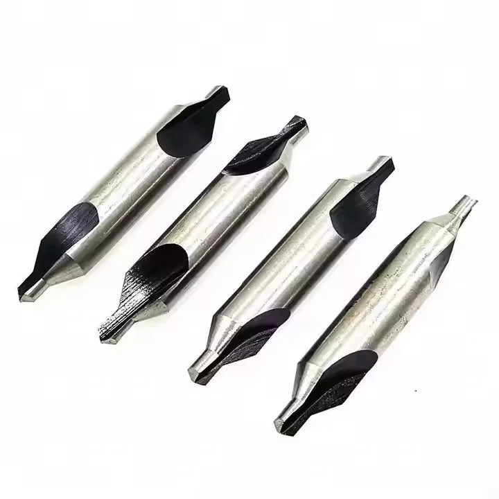 TEBAK Drills Bits for Lathe Metalworking Center Spotting HSS Countersink Self Center Combination Drill Bit Center Drill Bits