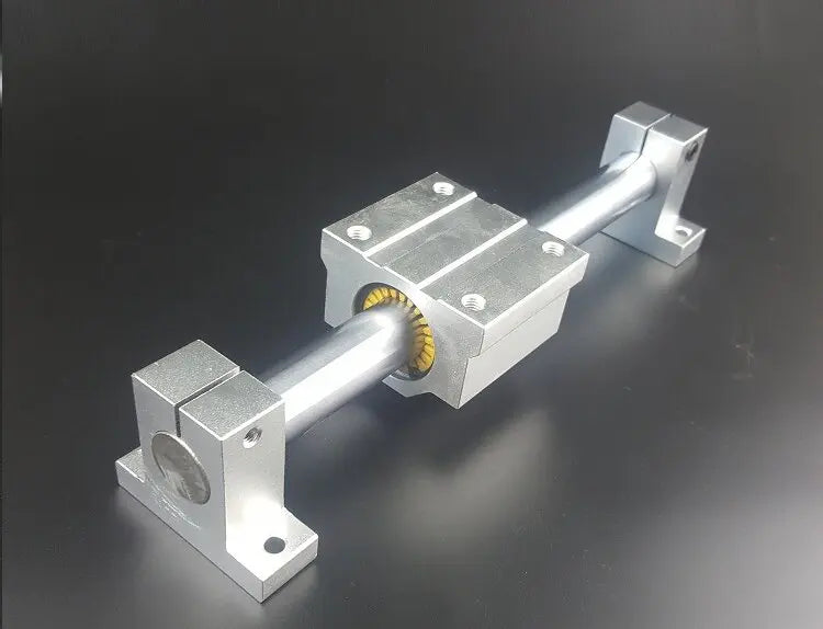 TEBAK D-21 Engineering Plastic Linear Motion Slider Bearing Seat Bushing Box Self-lubricating Aluminum Cylindrical Guide Rail