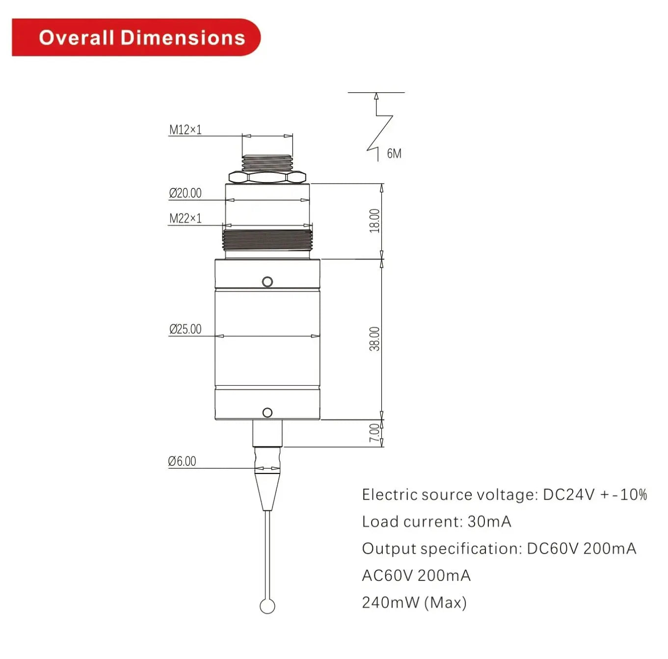 ANDUUK Edge Finder Wired Probe FT-60 CNC Machine Tool Automatic Centering Engraving Machine Probe Sensor High Precision 0.001mm