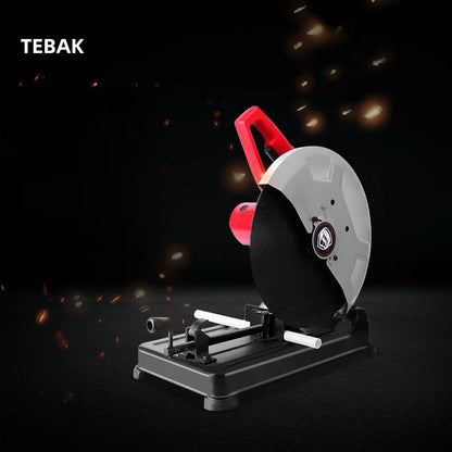 TEBAK Iron Industrial Metal Chop Off 355mm 14 Inch Chop Saw Electric Rod Cutters Metal Cutting Machine