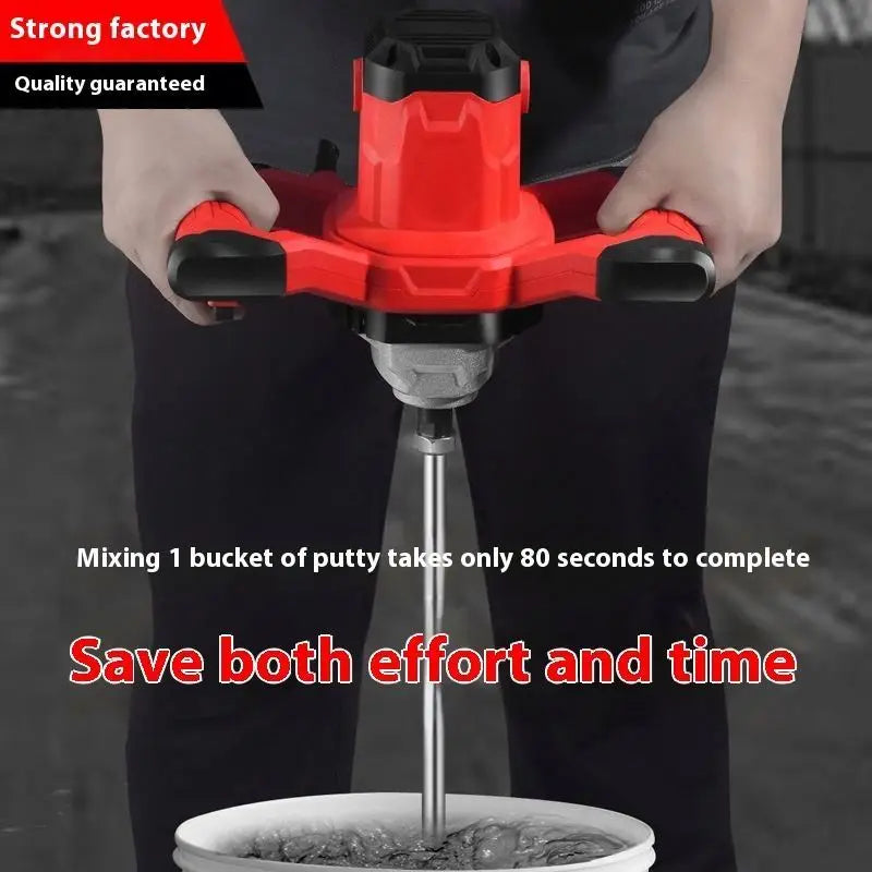 2400W Electric Concrete Mixer 6 Speeds Mixing Machine Thinset Mortar Grout Plaster Paint Stirring Tool Concrete Cement Mixer
