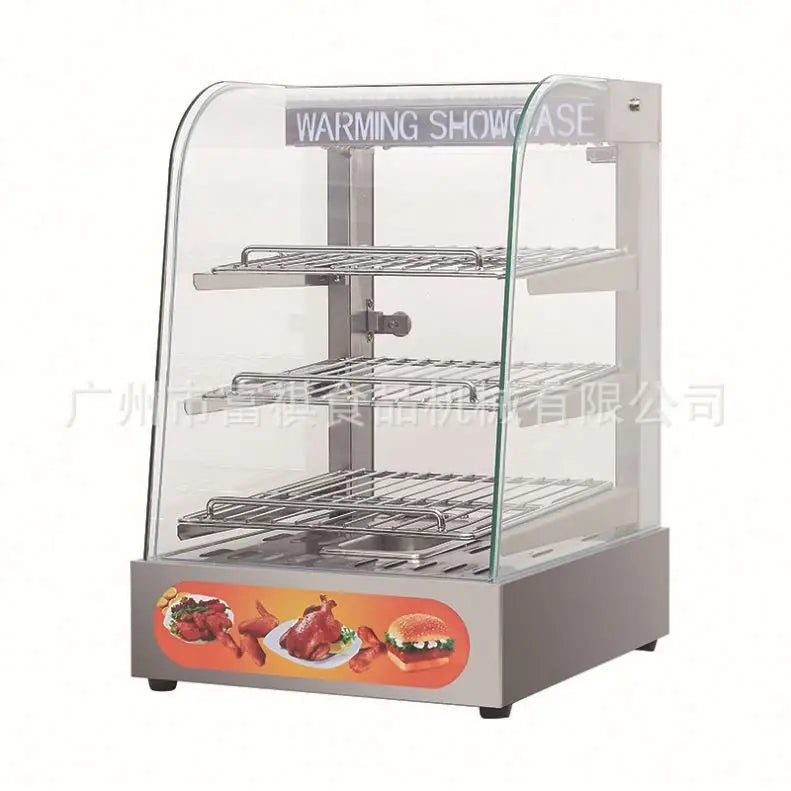 Hot Sale Hot Pot Food Warmer Display Showcase Commercial 3 Tier Food Warmer Display